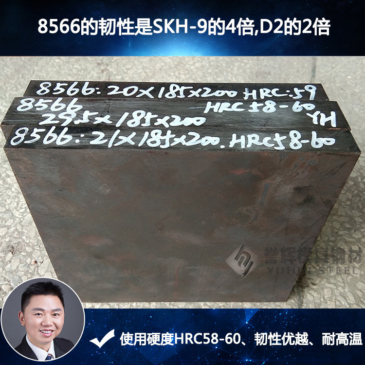 尖角窄邊厚板三種沖壓模具，只能用既硬又韌的吳德劍8566模具鋼