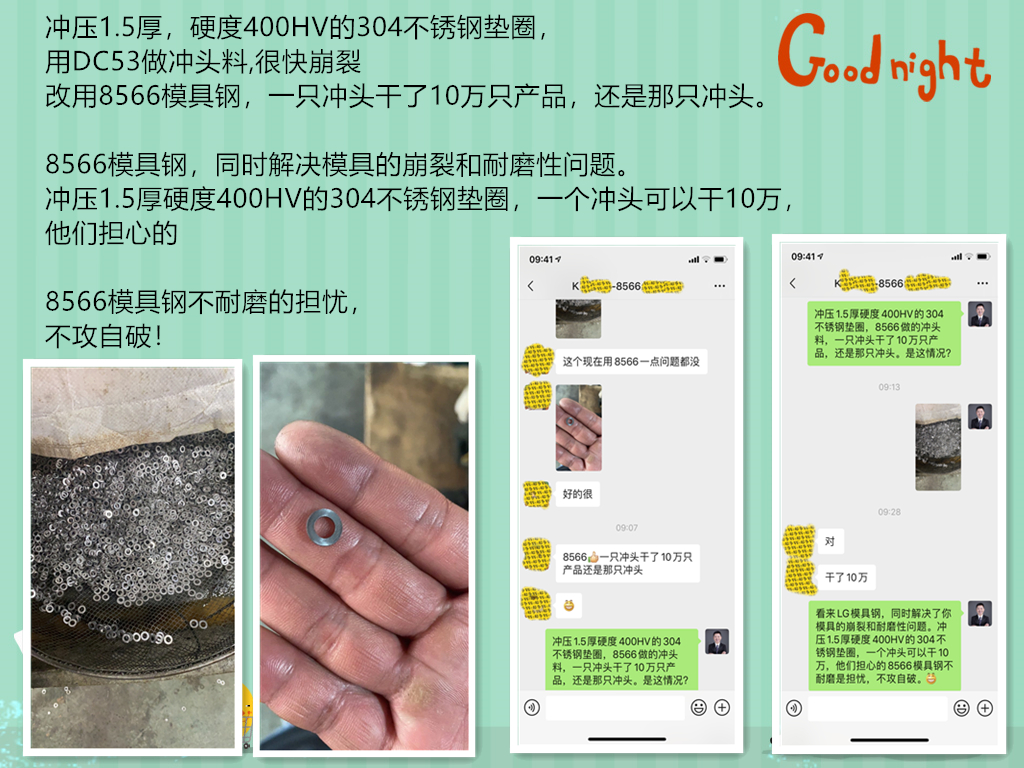 四抄8566解決不了你模具的崩裂問題，只能讓你多花錢來多交學費